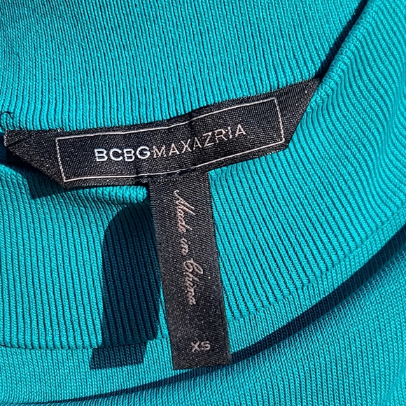 $228 NWT BCBGMaxazria emerald Agnese dress - Picture 8 of 9